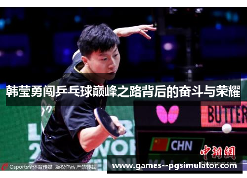 韩莹勇闯乒乓球巅峰之路背后的奋斗与荣耀